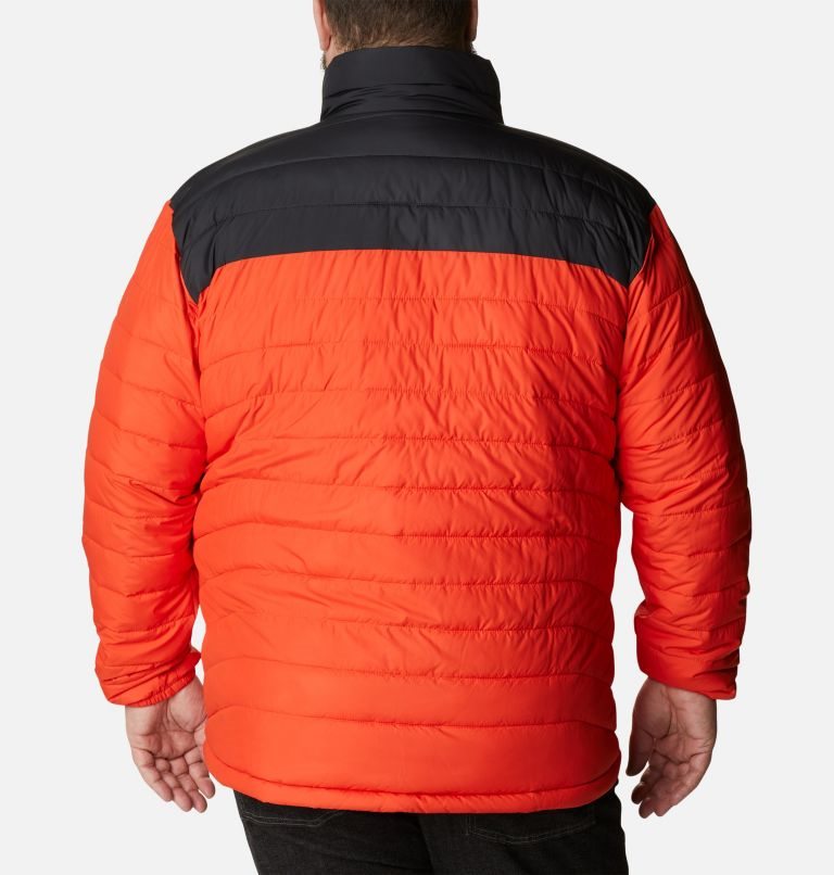 Men's Columbia Powder Lite Insulated Jackets Orange | Plus Size CA-V8305